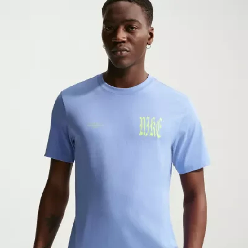 Nike Mens Crew Neck Short Sleeve Classic Fit Graphic T-Shirt