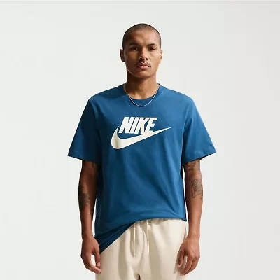 Nike Mens Crew Neck Short Sleeve Classic Fit Graphic T-Shirt