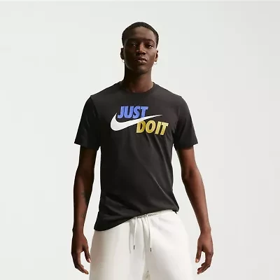 Nike Mens Crew Neck Short Sleeve Classic Fit Graphic T-Shirt