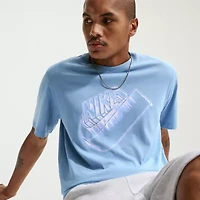 Nike Mens Crew Neck Short Sleeve Regular Fit Graphic T-Shirt