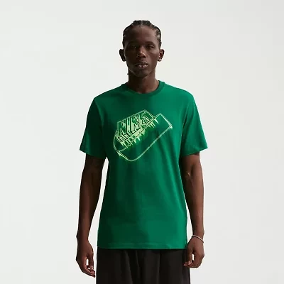 Nike Mens Crew Neck Short Sleeve Regular Fit Graphic T-Shirt