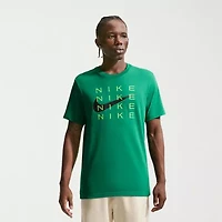 Nike Swoosh Mens Crew Neck Short Sleeve Classic Fit Graphic T-Shirt