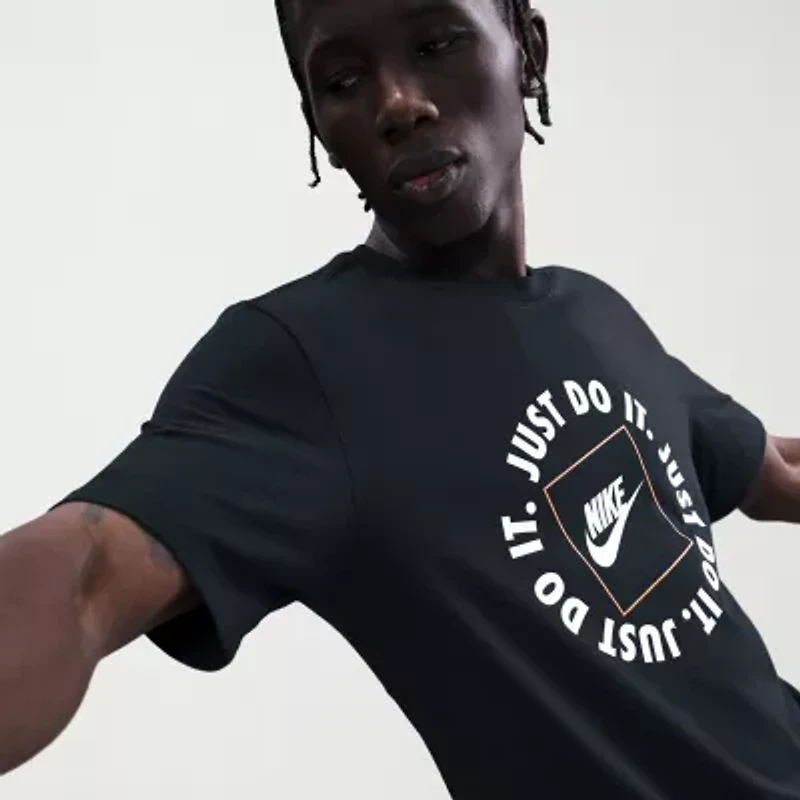 Nike Just Do It Mens Crew Neck Short Sleeve Classic Fit Graphic T-Shirt