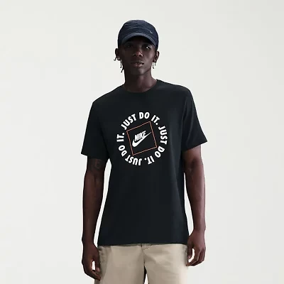 Nike Just Do It Mens Crew Neck Short Sleeve Classic Fit Graphic T-Shirt