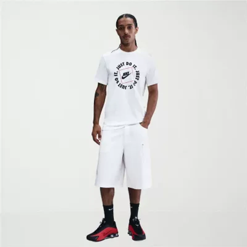 Nike Just Do It Mens Crew Neck Short Sleeve Classic Fit Graphic T-Shirt