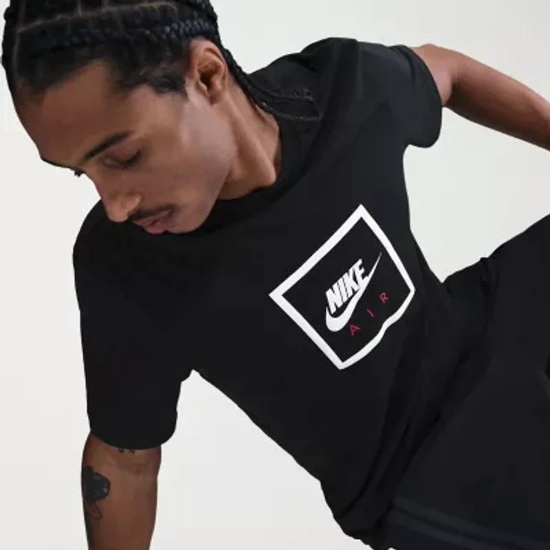Nike Mens Crew Neck Short Sleeve Classic Fit Graphic T-Shirt