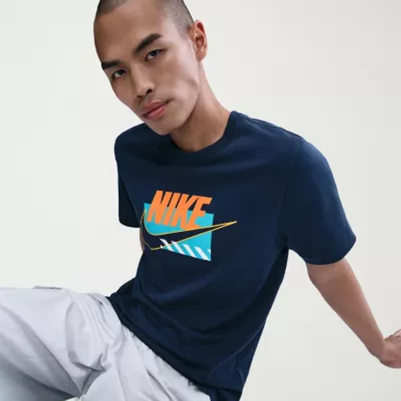 Nike Futura Mens Crew Neck Short Sleeve Classic Fit Graphic T-Shirt
