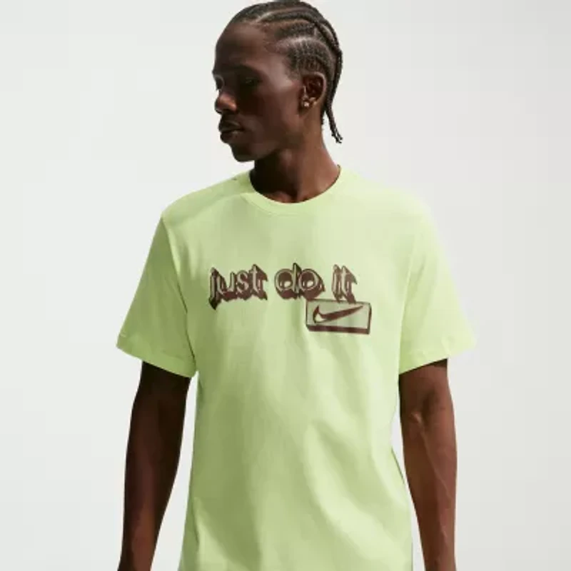 Nike Just Do It Mens Crew Neck Short Sleeve Active Big and Tall T-Shirt