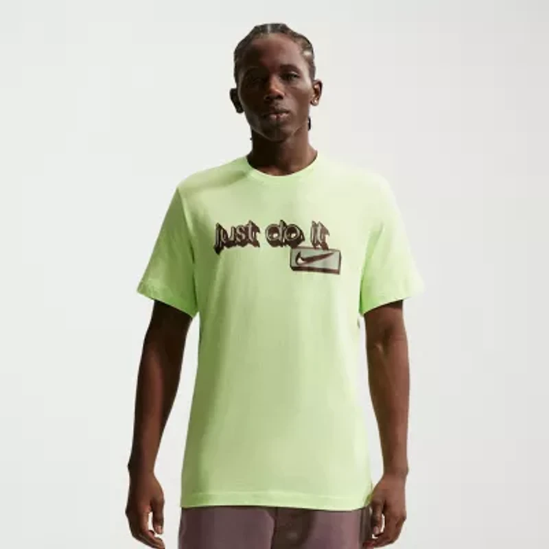 Nike Just Do It Mens Crew Neck Short Sleeve Active Big and Tall T-Shirt