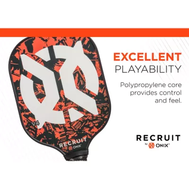 ONIX™ Recruit V4 Pickleball Paddle Sports Game