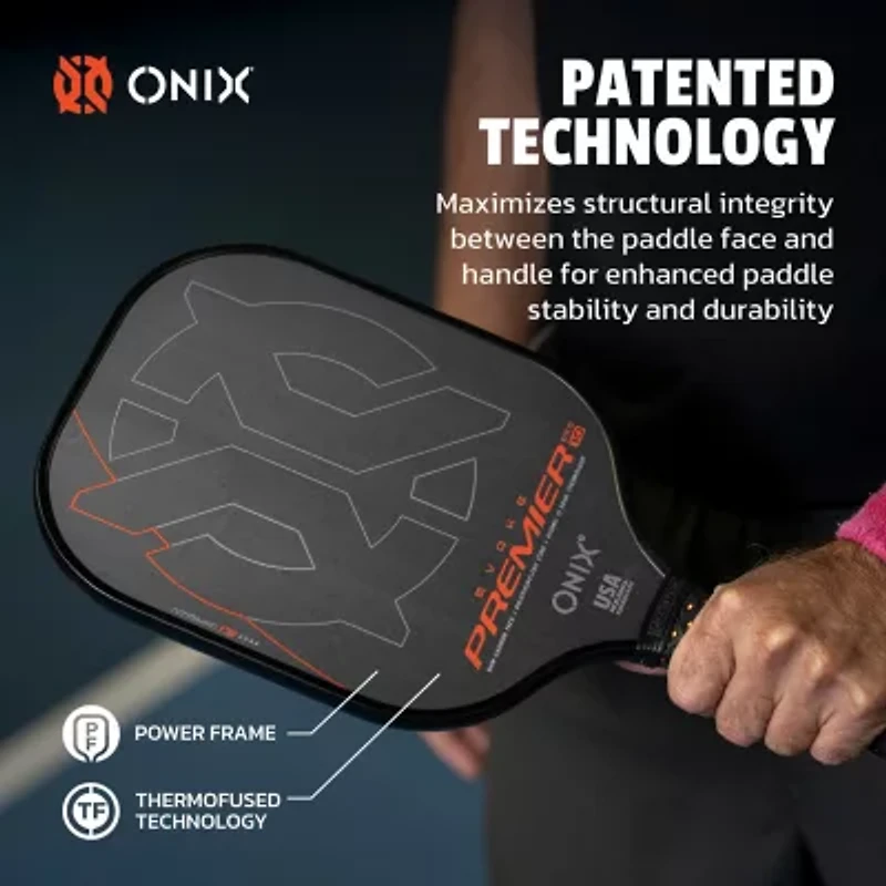 ONIX™ Premier Raw Carbon Pickleball Paddle Sports Game