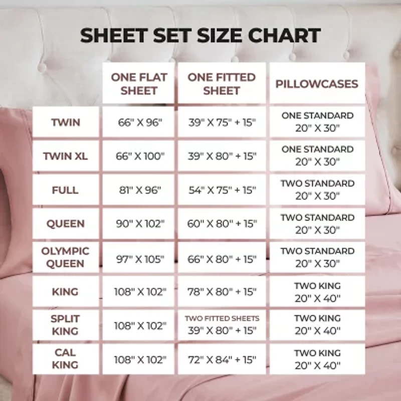 SUPERIOR® Egyptian Cotton Premium Heavyweight 1200tc Deep Pocket Sheet Set