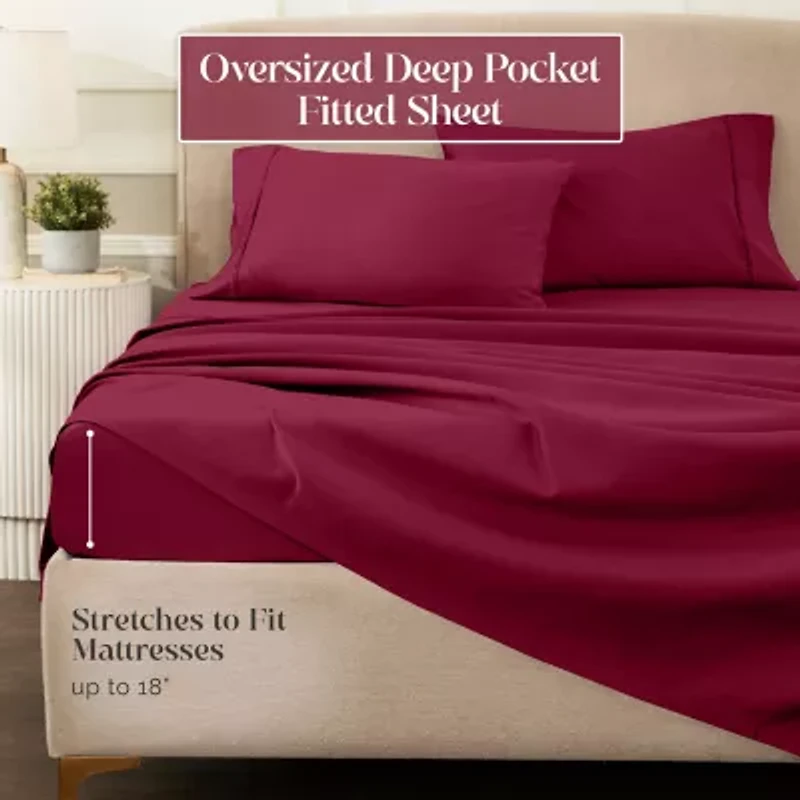SUPERIOR® Egyptian Cotton Premium Heavyweight 1200tc Deep Pocket Sheet Set