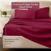 SUPERIOR® Egyptian Cotton Premium Heavyweight 1200tc Deep Pocket Sheet Set