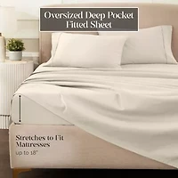 SUPERIOR® Egyptian Cotton Premium Heavyweight 1200tc Deep Pocket Sheet Set