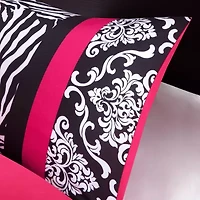 Intelligent Design Gemma Zebra Comforter Set with decorative pillow
