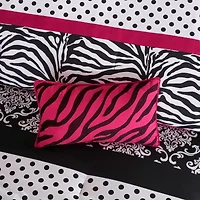 Intelligent Design Gemma Zebra Comforter Set with decorative pillow