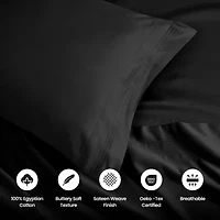 SUPERIOR® Egyptian Cotton Ultra Luxury Sateen 1500tc Deep Pocket Sheet Set
