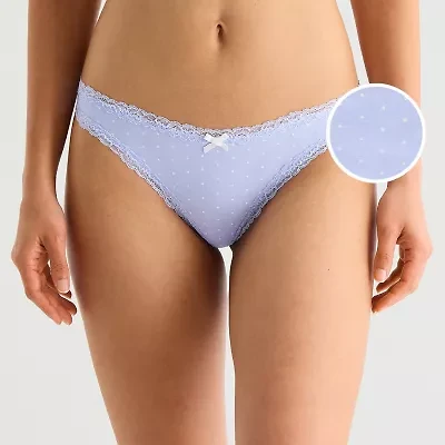 Arizona Body Cotton with Lace Thong