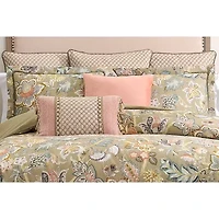 Rose Tree Belle Velvet Decorative Square Throw Pillow