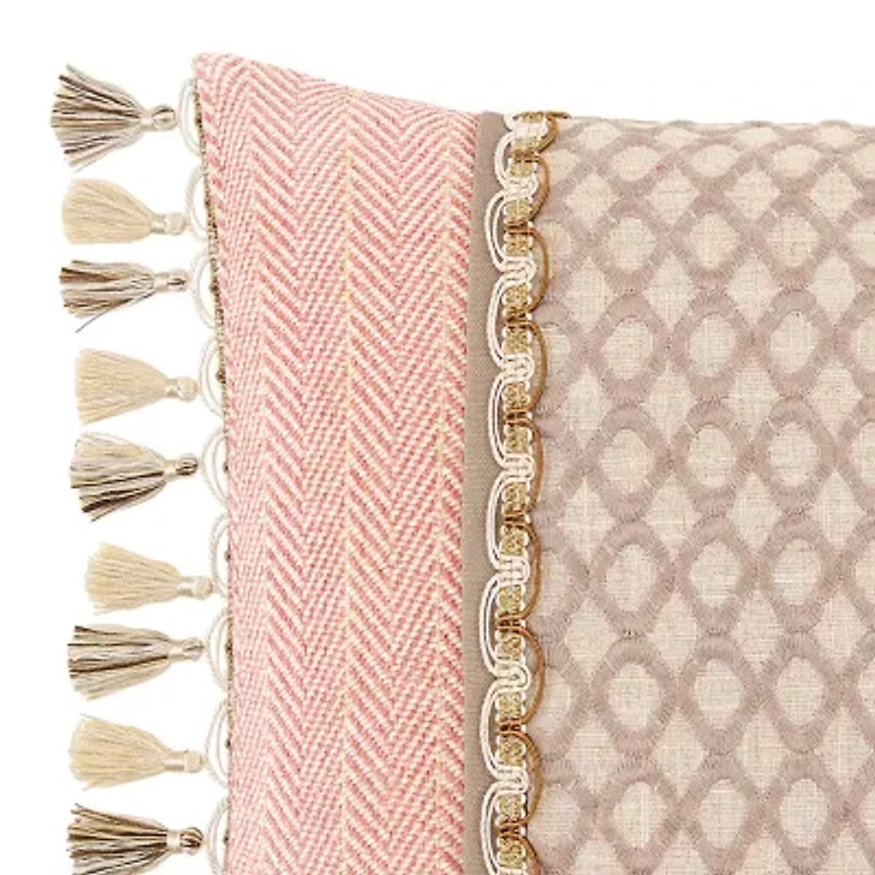 Rose Tree Belle Boudoir Decorative Rectangular Throw Pillow