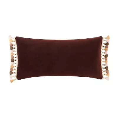 Rose Tree Bronte Velvet Decorative Rectangular Throw Pillow