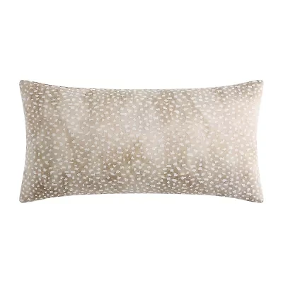 Rose Tree Hannah Woven Cheetah Boudoir Decorative Rectangular Throw Pillow