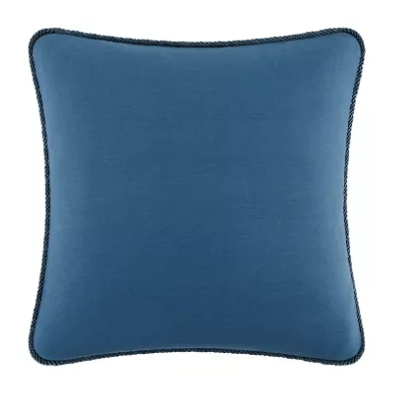 Rose Tree Secret Garden Floral Square Decortive Square Throw Pillow