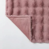 Regal Home Bubble Faux Fur 50x70 Washable Midweight Throw