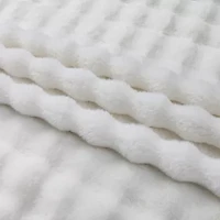 Regal Home Bubble Faux Fur 50x70 Washable Midweight Throw