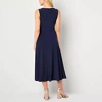 Jessica Howard Womens Floral Midi Jacket Dress