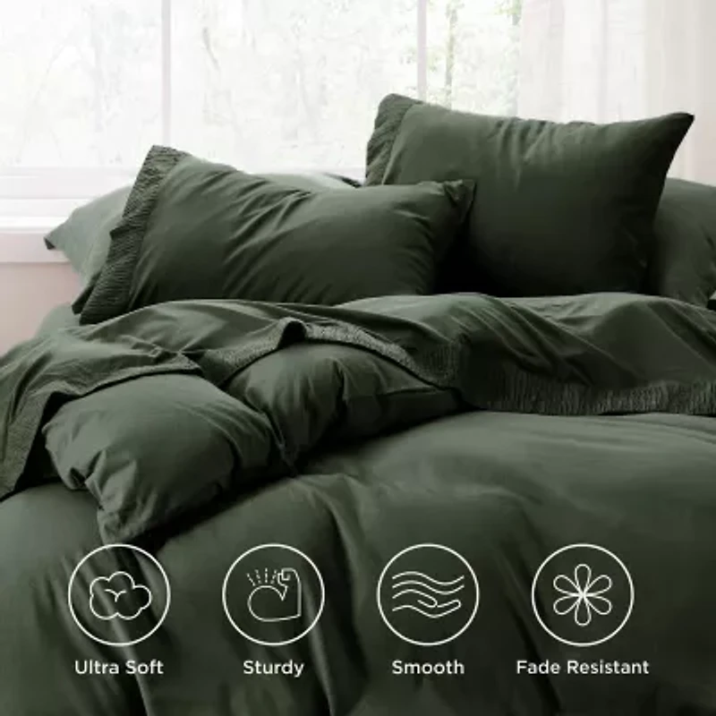 Bedsure® Breathable & Cooling,Easy Care Polyester Microfiber Bedding Reversible Sheet Set