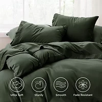 Bedsure® Breathable & Cooling,Easy Care Polyester Microfiber Bedding Reversible Sheet Set