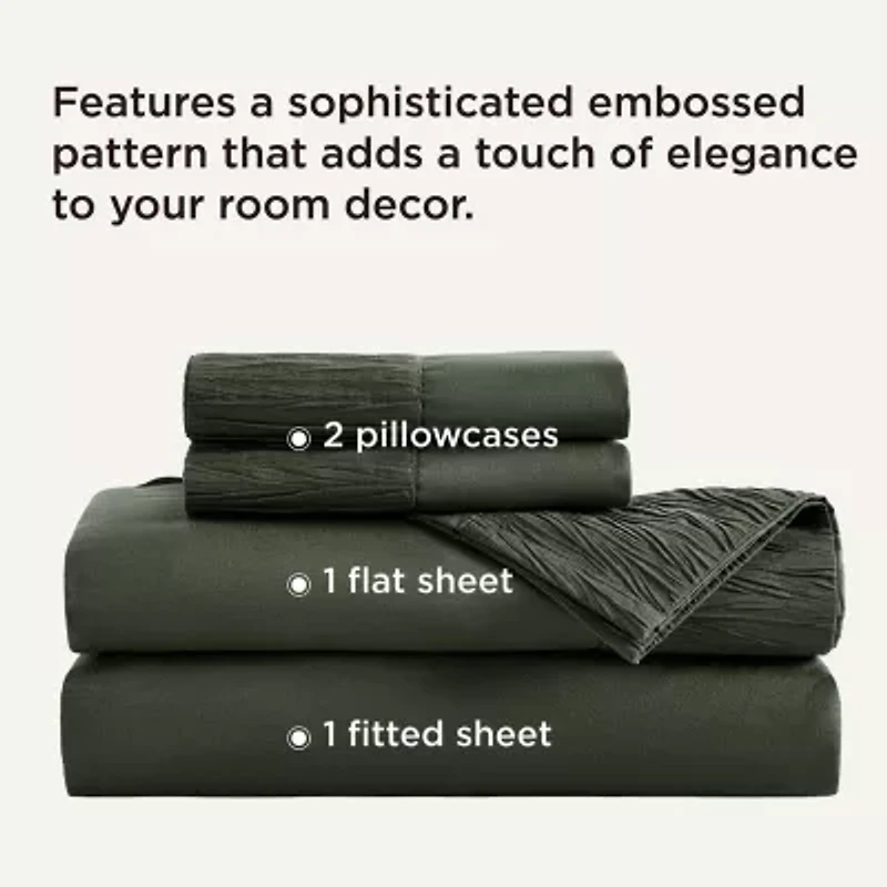 Bedsure® Breathable & Cooling,Easy Care Polyester Microfiber Bedding Reversible Sheet Set