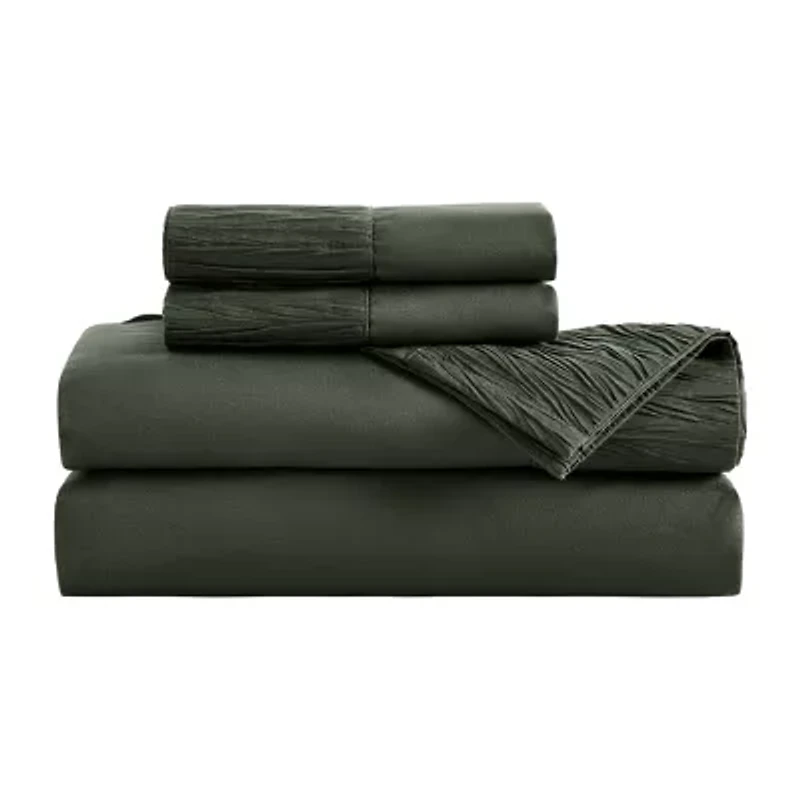 Bedsure® Breathable & Cooling,Easy Care Polyester Microfiber Bedding Reversible Sheet Set