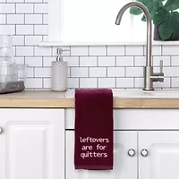 Saturday Knight Leftovers Are For Quitters 2-pc. Hand Towel