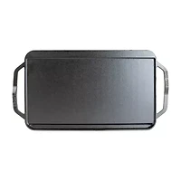 Lodge Cookware 19" x 10" Cast Iron Grill + Griddle Combo