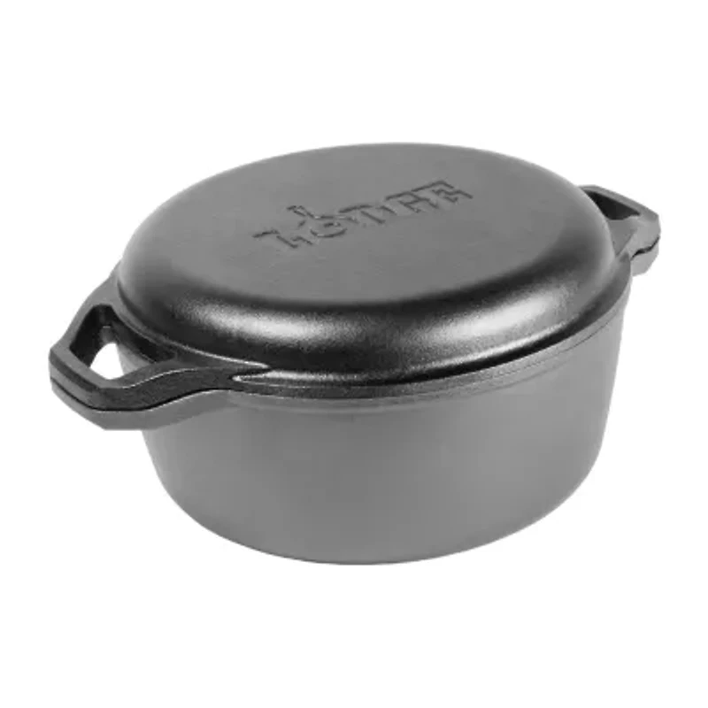 Lodge Cookware Cast Iron 6" Chef Style Double Dutch Oven