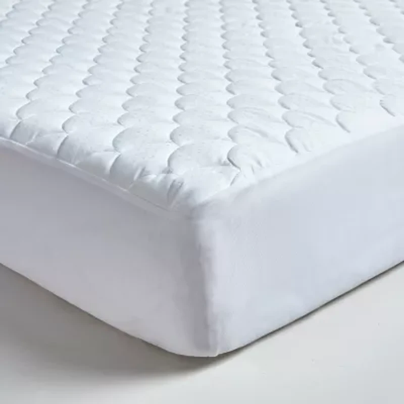 Blue Ridge Home Fashions Damask Dot 350 Thread Count Mattress Pad