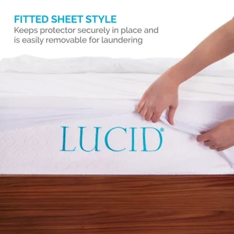 Lucid Premium Waterproof Allergen Barrier Mattress Protector