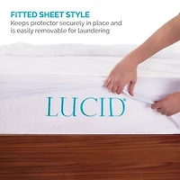 Lucid Premium Waterproof Allergen Barrier Mattress Protector