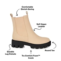 Journee Collection Womens Ivette Block Heel Booties