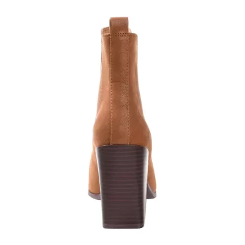 Journee Collection Womens Maxxie Stacked Heel Booties