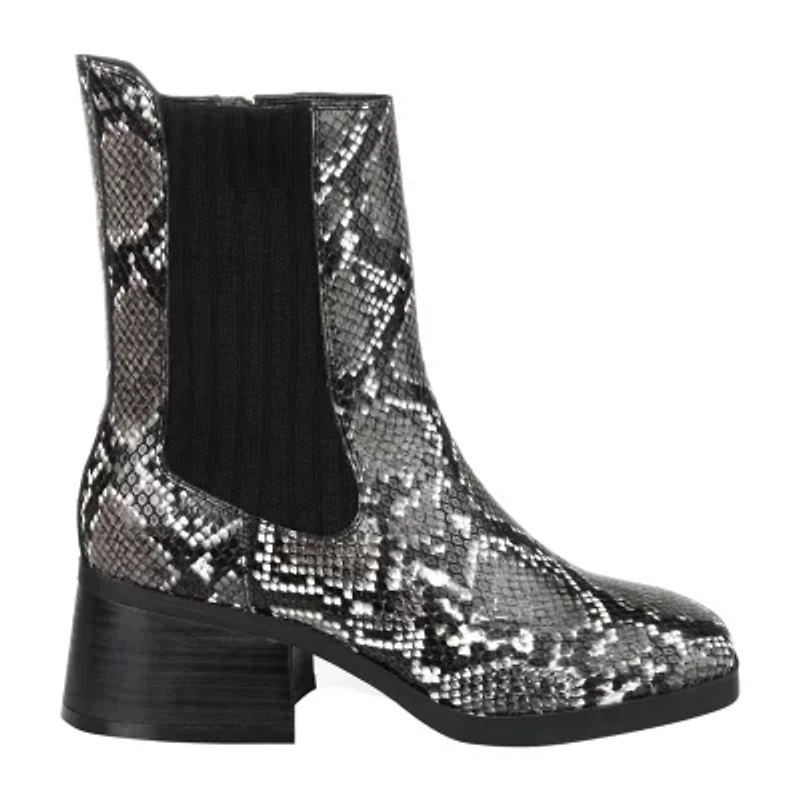 Journee Collection Womens Desree Stacked Heel Booties
