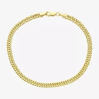 10K Gold 8-8.5 Inch Hollow Cuban Chain Bracelet