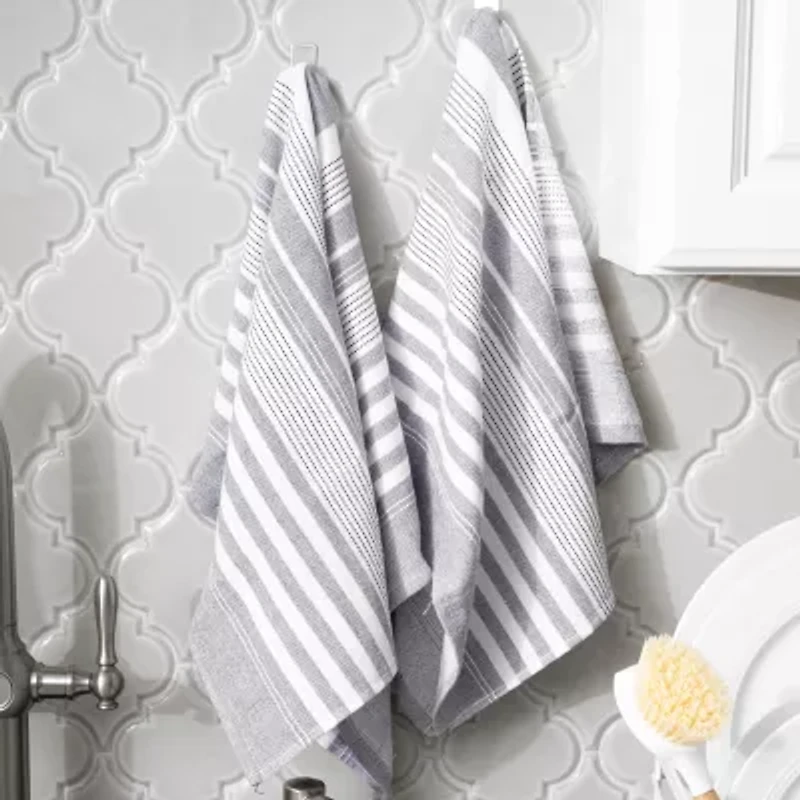 T-Fal Dual Terry Stripe 2-pc. Kitchen Towel Set