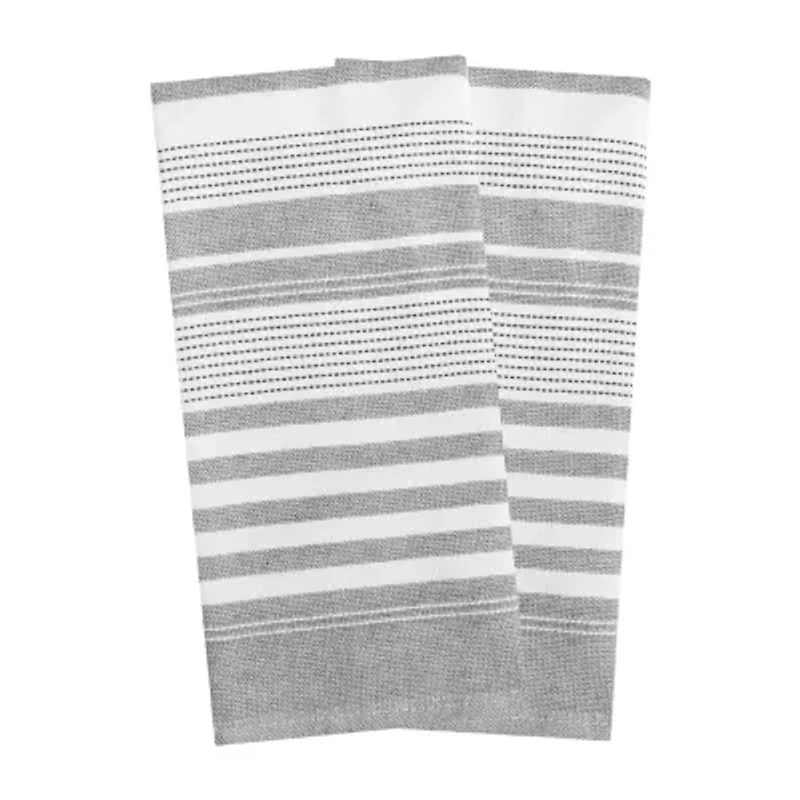 T-Fal Dual Terry Stripe 2-pc. Kitchen Towel Set