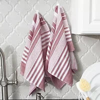 T-Fal Dual Terry Stripe 2-pc. Kitchen Towel Set