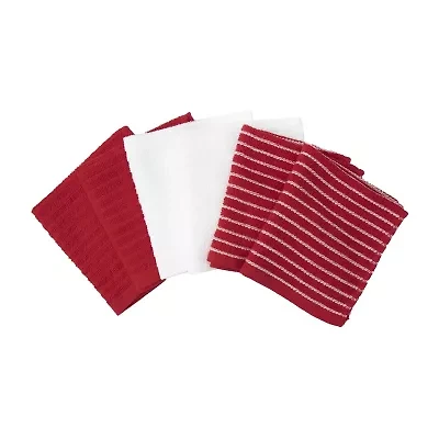 Ritz Stripe Bar Mop Cloth Light 6-pc. Dish Cloth Set