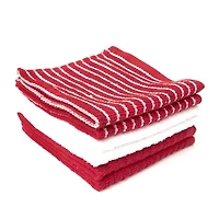 Ritz Stripe Bar Mop Cloth Light 6-pc. Dish Cloth Set